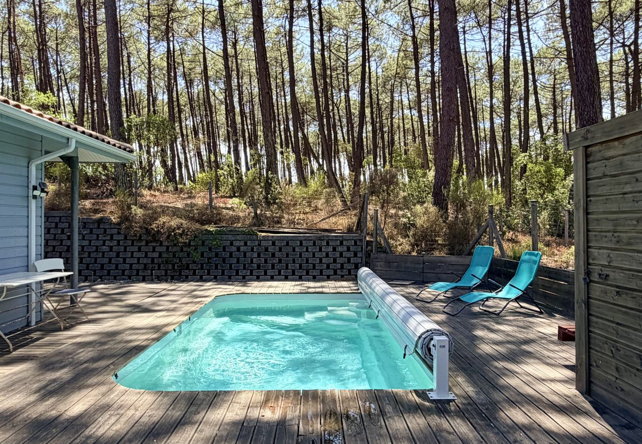 Ferienhaus in Lacanau - Haus mit privatem Pool zwischen Pinien und dem Meer