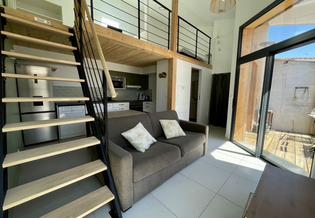 Maison mitoyenne à Lacanau - Loft neuf et lumineux avec extérieur 