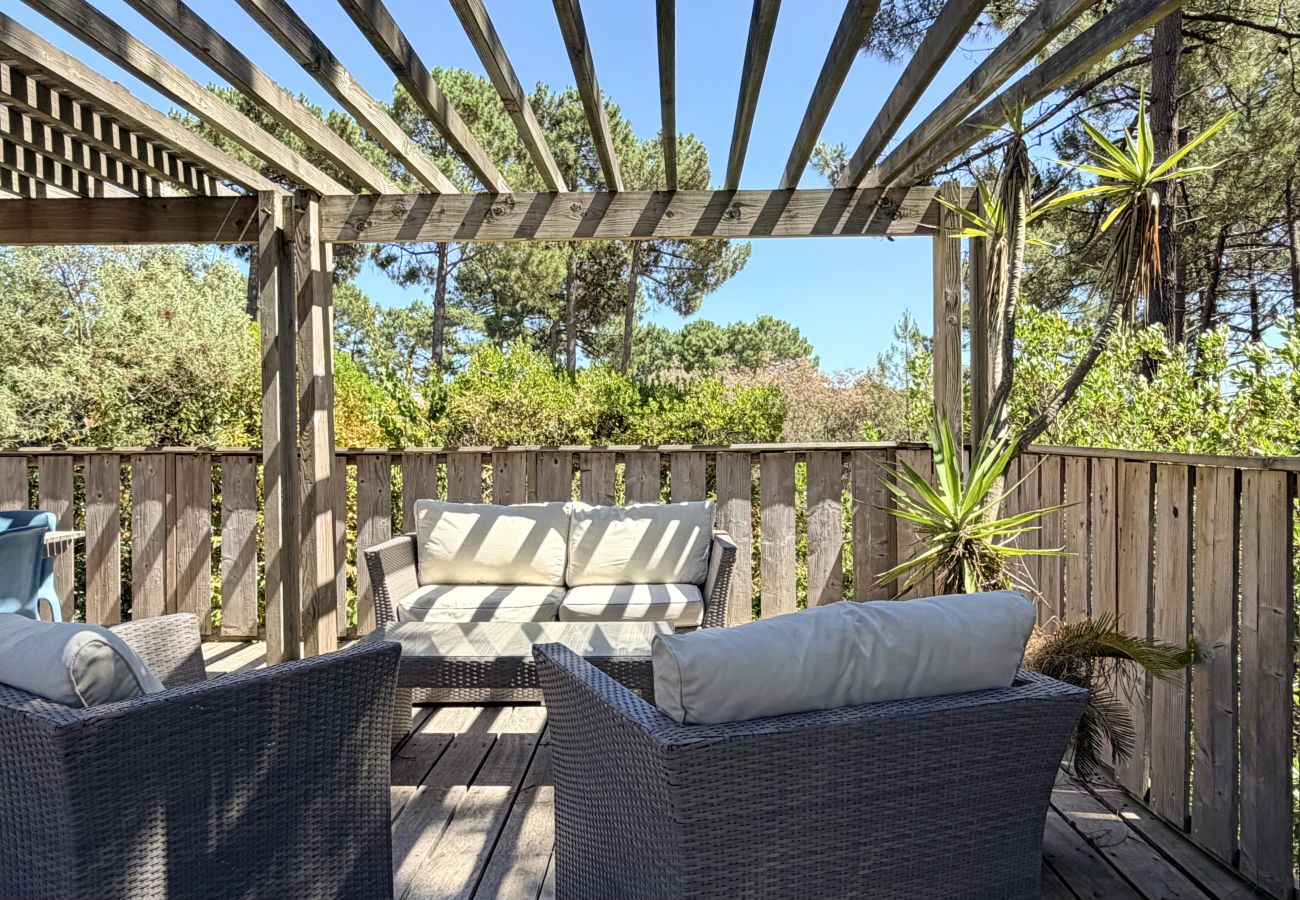 Maison à Lacanau - Villa bois avec terrasse sur pinède