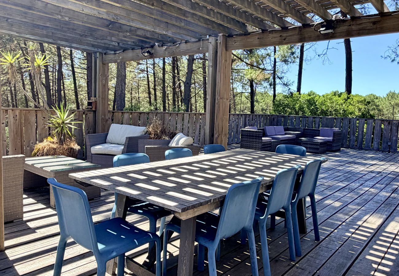 Maison à Lacanau - Villa bois avec terrasse sur pinède