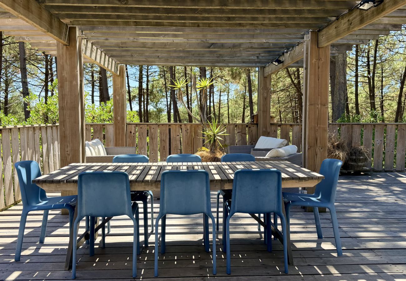 Maison à Lacanau - Villa bois avec terrasse sur pinède
